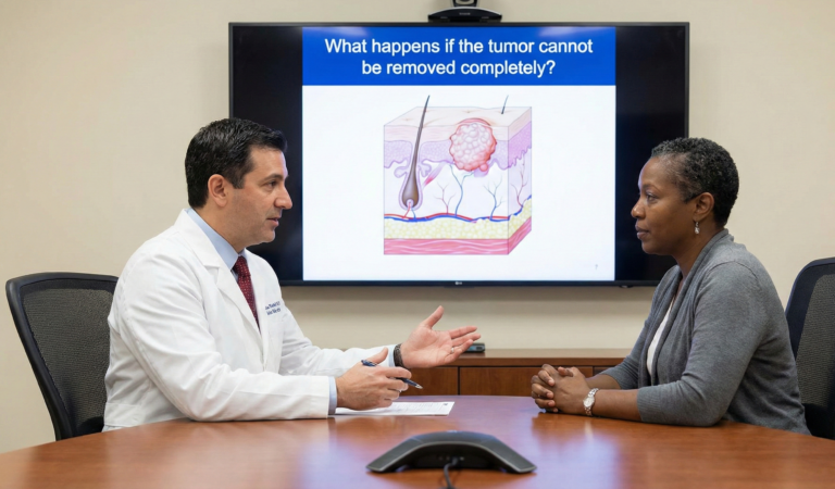 What happens if the tumor cannot be removed completely