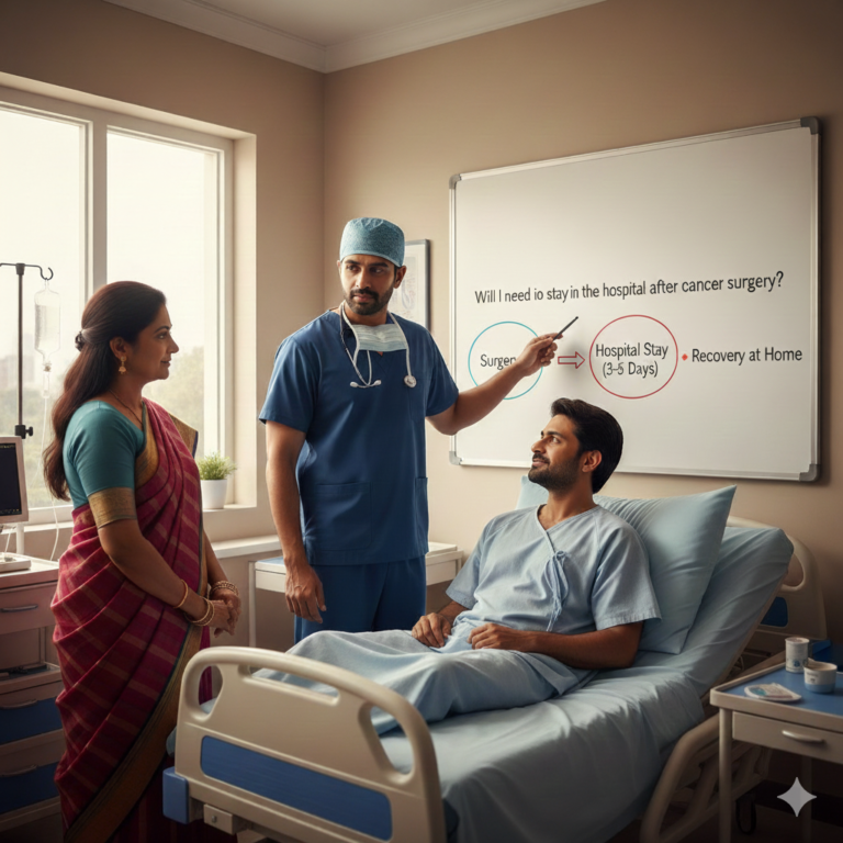 Will I need to stay in the hospital after cancer surgery