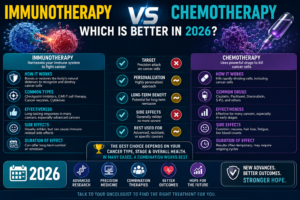 Immunotherapy vs chemotherapy: treatment comparison